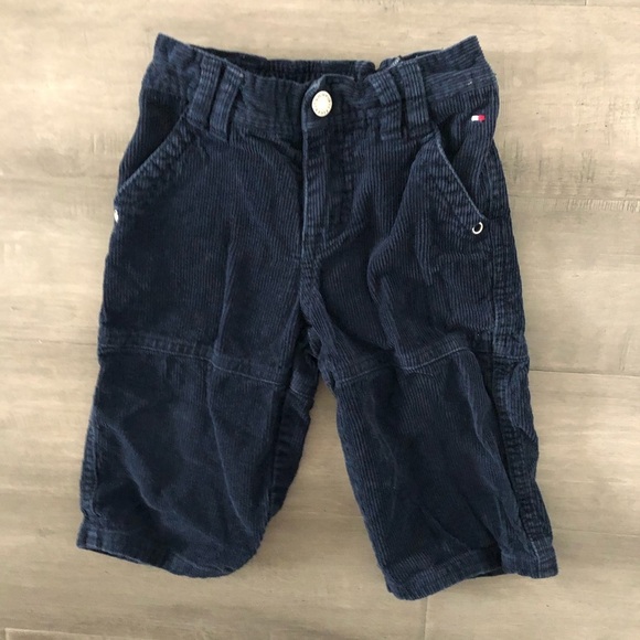 TOMMY Hilfiger blue corduroy pants size 6 - 12M - Picture 2 of 5